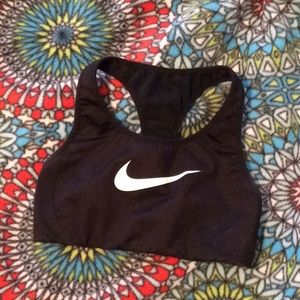 Black Nike sports bra